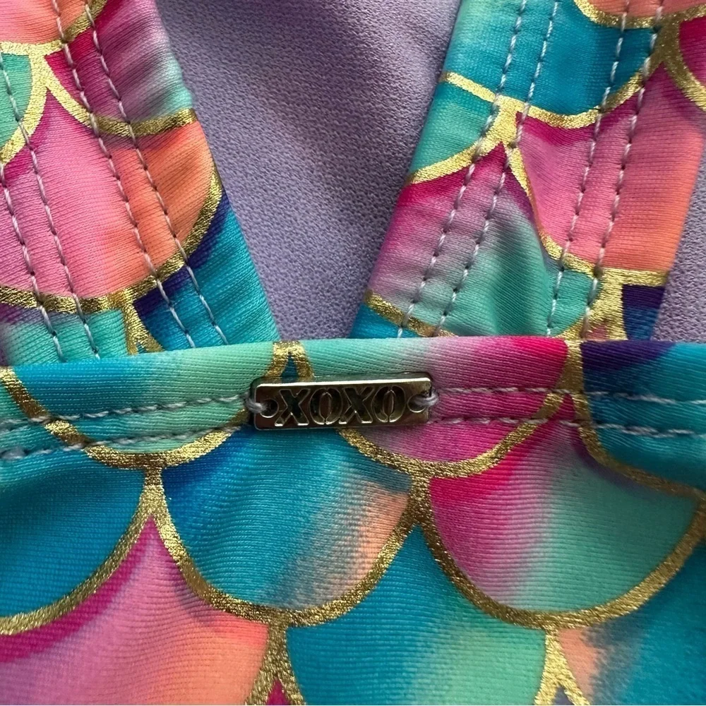 XOXO Girls Mermaid One Piece Swimsuit Size 4